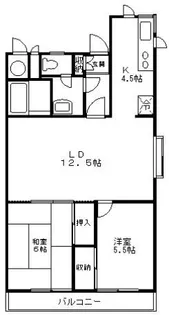 グリーンヒルハイツ【3階】の間取り