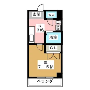 P・Yマンション【3階】の間取り