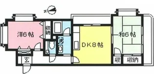 ローズサティマリエ【2階】の間取り