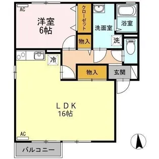 モンテ・クール A【2階】の間取り