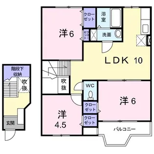 ラフィナ-ト【2階】の間取り