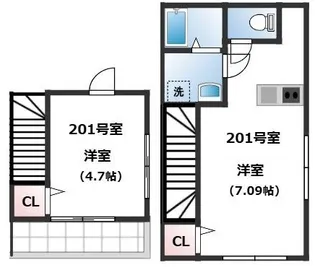DAI MAISON西新井【2階】の間取り