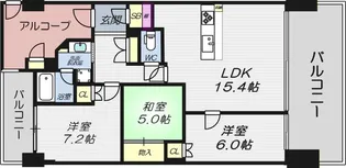 リーデンススクエア大津におの浜【10階】の間取り