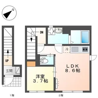 ESPOIR HILLS【2階】の間取り