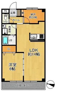 ハイデルベルグ【2階】の間取り