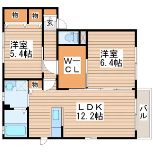 Kフラッツ【2階】の間取り