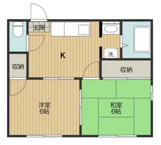 メゾン南前川【1階】の間取り