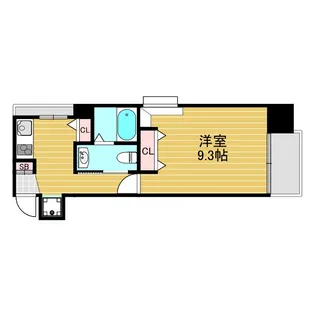 プルメリア新大阪【5階】の間取り