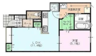 アイリス【1階】の間取り
