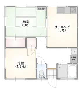 盛田ハイツ【1階】の間取り