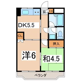 エルピソ甲府【2階】の間取り