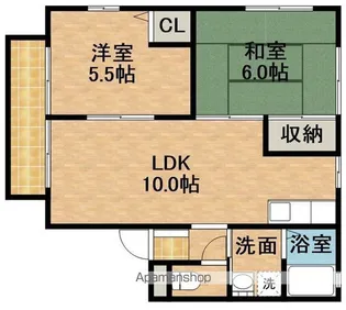 ベル豊田B【1階】の間取り