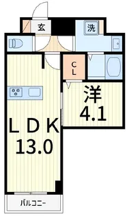 アルファコート北綾瀬2【3階】の間取り