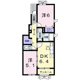 マルシェF【1階】の間取り