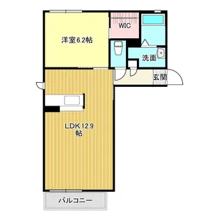 シャンブル・イーストパークII【2階】の間取り