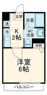 ウエストガーデン所沢【2階】の間取り