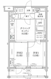 ルフレ世田谷ノール【2階】の間取り