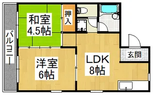 パークサイド寺池台【2階】の間取り