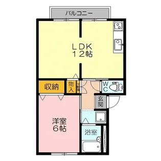 エコール古杉【2階】の間取り