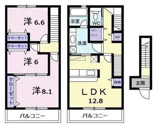 ベアート【2階】の間取り