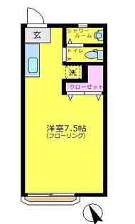 Motohashiハイツ【1階】の間取り