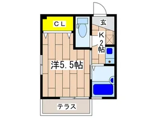 G・Aヒルズ山手【1階】の間取り
