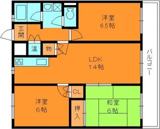清川参番館【5階】の間取り