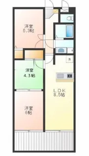 シャローム・ビオンR【2階】の間取り
