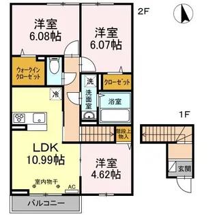 ストーク成城I【1階】の間取り