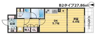 エスリードコート堺筋本町(旧名称プレール・ドゥーク堺筋本町Q)【10階】の間取り