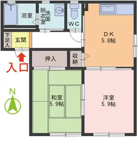 Zephyr II棟【1階】の間取り