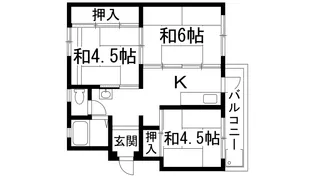 宝梅園3号棟【4階】の間取り