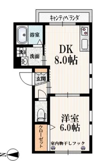 グランディール YOTSUYA【2階】の間取り