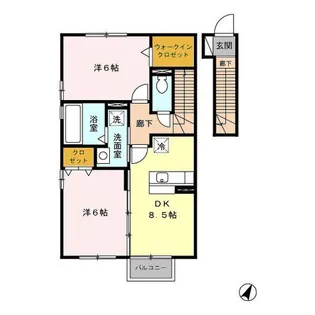 アクア C【2階】の間取り