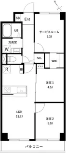 PARK MODERN 西葛西【4階】の間取り
