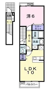 エレガンスフォーシーズンII【2階】の間取り