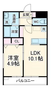 リーブルファイン見沼深作【3階】の間取り