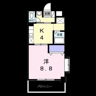 メルヴェーユ45【4階】の間取り