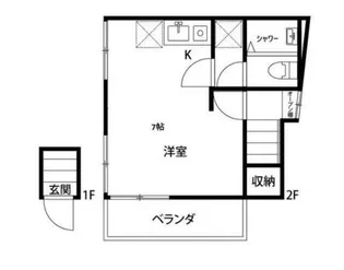 HOUS西小山【2階】の間取り