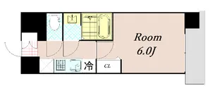 プレリス阿波座Bloom【3階】の間取り