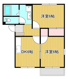 コーポ下石田II【2階】の間取り
