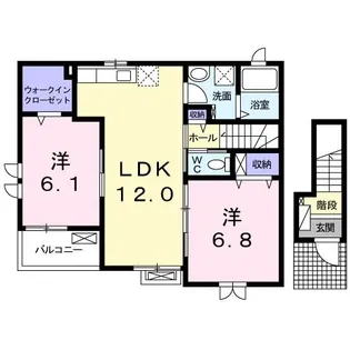 シャルマン・II【2階】の間取り