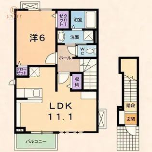 プチベール・エイト【2階】の間取り