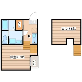 Baan荒町【1階】の間取り