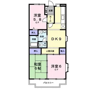 エスポワール白川【3階】の間取り