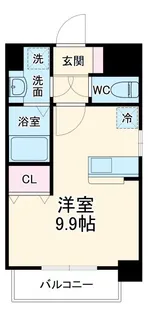 THE RESIDENCE SHIGAHONDORI【9階】の間取り