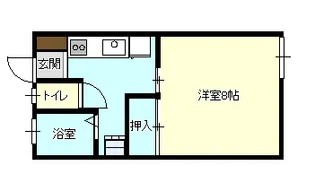 フラットR【1階】の間取り
