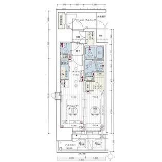 エステムコート名古屋新栄IIアリーナ【2階】の間取り