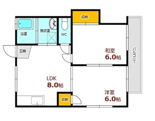 東海荘【1階】の間取り