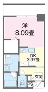 ルミエールM(O)【5階】の間取り